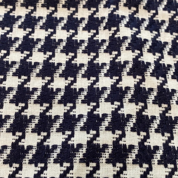 NWOT Talbots Snowy Houndstooth Navy and white Pencil Skirt size 4P - Picture 6 of 11